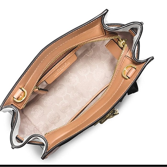 MICHAEL KORS Women's HAMILTON Small Travel Messenger, Crossbody BAG Suntan - Picture 7 of 13